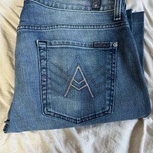 7 For All Mankind Light Blue Boot Cut Jeans